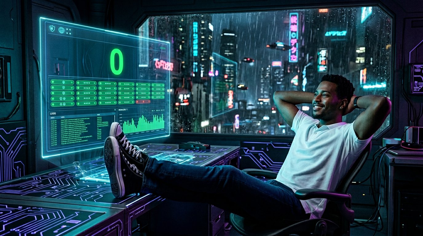 GTM systems leader relaxed with ticket queue at zero, everything resolved