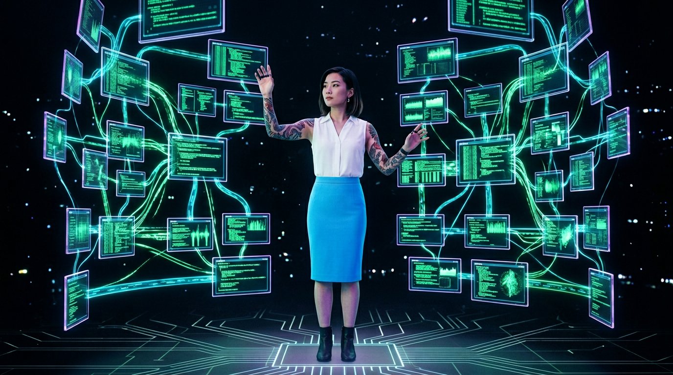RevOps leader confidently orchestrating a perfectly connected network of systems